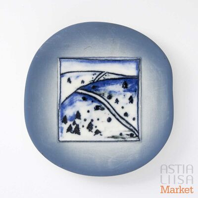 Arabia Winter Seasonal ウォールプレート, ヴィンテージ