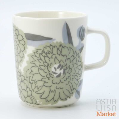 Marimekko Oiva Primavera 薄緑 マグカップ 250 ml, ユーズド